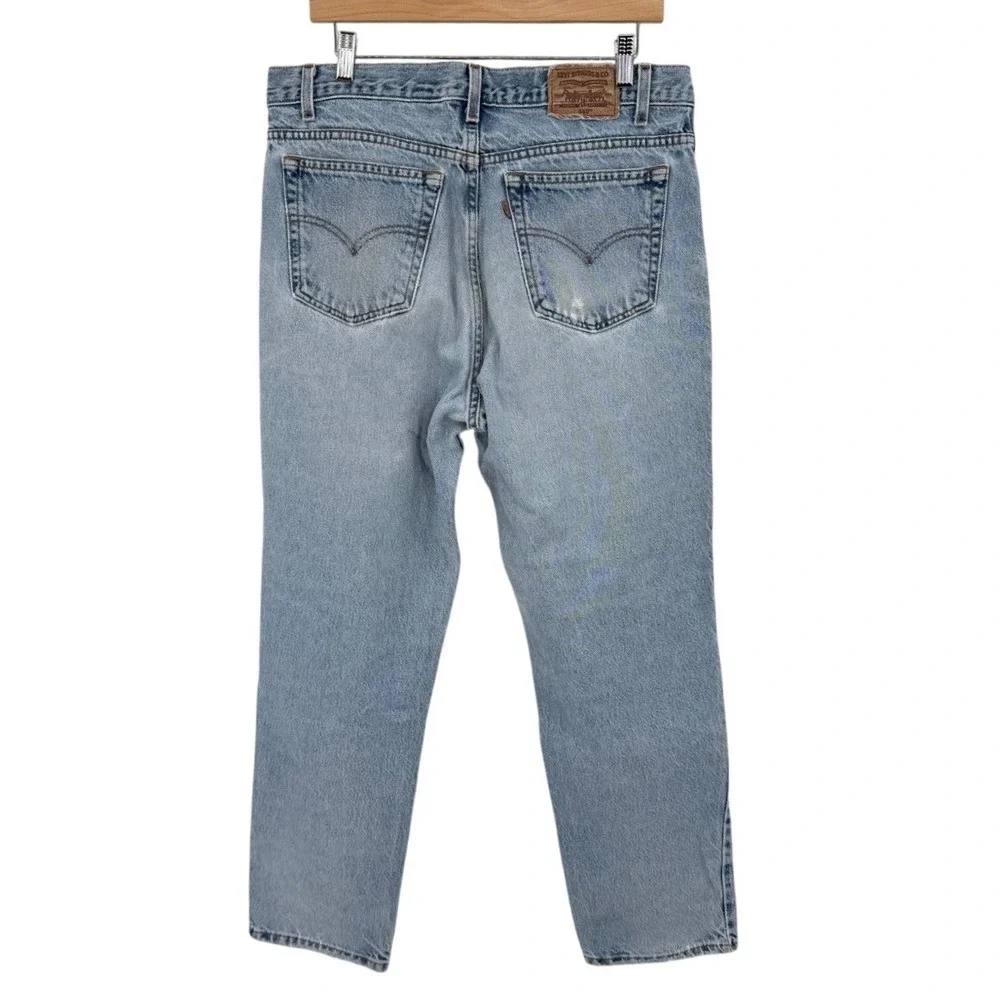 Vintage Y2K‎ Mens 36x30 Levis 540 Relaxed Fit Distressed Light Wash Jeans Denim